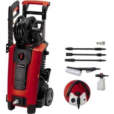 Imagen de Einhell Limpiadora a alta presión TE HP 170 (2300 W, máx. bar, incl. tubo flexible de presión, pistola, lanza, diversas boquillas, cepillo, contenedor agente pulverizador)