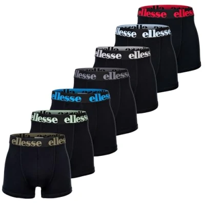 Imagen de Ellesse 7ER Packyema LOGO Stretch Culotte, Hombre, Talla: 4XL, Schwarz bunt
