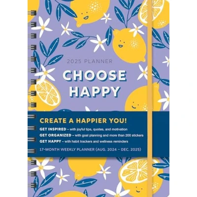 Imagen de 2025 Choose Happy Planner: August 2024 December (Inspire Instant Happiness Calendars &amp; Gifts)