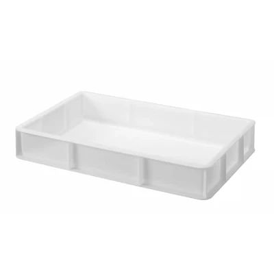 Imagen de HENDI caja para masa de pizza y pan GN 1/1, fermentación, apilable, sin tapa, apta alimentos, recipiente contenedor porta BPA, 530x325x(H)90mm, HDPE