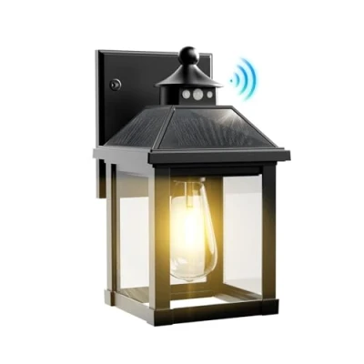 Imagen de COLBOR Farolas Solares Exterior, Luces LED Exterior con Sensor de Movimiento, IP65 Impermeables Lamparas para Garaje Balcón y Patio