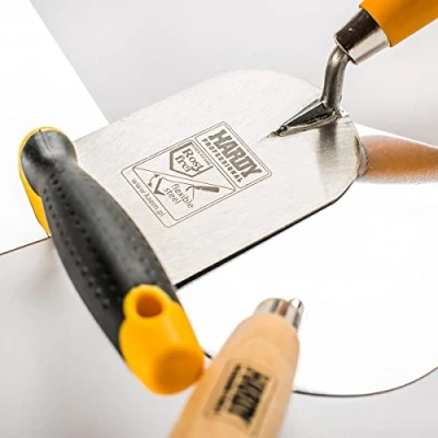 Imagen de HARDY Paleta dentada Serie 2k * 28 Para Glaseado Alisado Yeso Pegamento Herramientas Mango Construcción de Madera Renovación Trabajos Espátula Aplicar Tamaño 8x8 cm