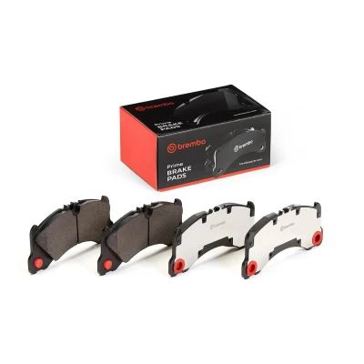 Imagen de BREMBO P 65 046 Juego de pastillas freno preparado para indicador desgaste sin accesorios PORSCHE: Macan, Panamera, Cayenne