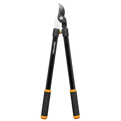 Imagen de Fiskars Bypass Tijeras para cortar madera fresca, Recubrimiento antiadherente, Acero de precisión endurecido, Longitud: 81 cm, Negro, L11, 1027541
