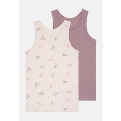 Imagen de Name it Nmftank BOW 2 PACK Camiseta interior para niños, Talla: 5a, Barely pink