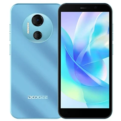 Imagen de DOOGEE Android 12 Smartphone Libre X97 Pro, Helio G25 Octa Core 4GB+64GB, 4200mAh Batería, 12MP Dual Cámara, 6.0&#039;&#039; HD+ Screen Teléfono Móvil, SIM+SD (3 Ranuras),NFC GPS Desbloqueo Facial Azul