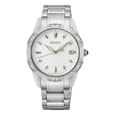 Imagen de Seiko Reloj Analógico para Mujer de Cuarzo con Correa en Acero Inoxidable SKK727P1