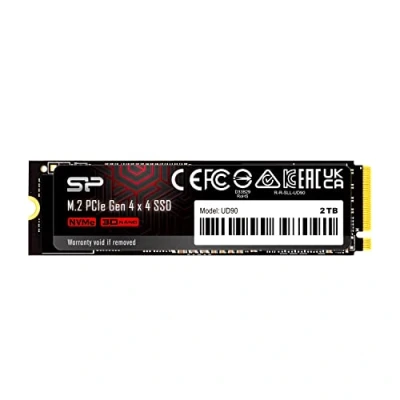 Imagen de Silicon Power 2TB UD90 NVMe 4.0 Gen4 PCIe M.2 SSD TLC R/W hasta 5.000/4.800 MB/s (SP02KGBP44UD9005)