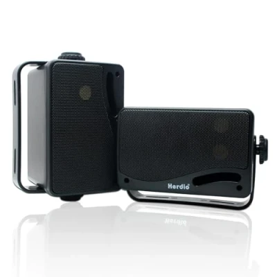 Imagen de Herdio 3.5 Pulgadas Bluetooth Altavoces Al Aire Libre Marinos 3 Senderos 200W Impermeables a Prueba de Agua para Terraza Bota Campista Jardín Patio Interior