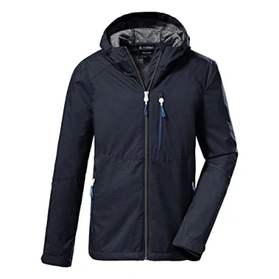 Imagen de Killtec Boy&#039;s Chaqueta softshell/chaqueta outdoor con capucha KOS 61 BYS SFTSHLL JCKT, dark navy, 116, 37839 000