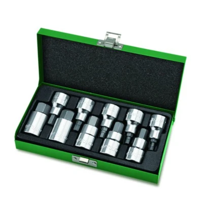 Imagen de Juego de llaves vaso 1/2&quot; TOPTUL 1/2 pulgadas 10 Stk 4, 5, 6, 7, 8, 10, 12, 14, 17, 19 mm