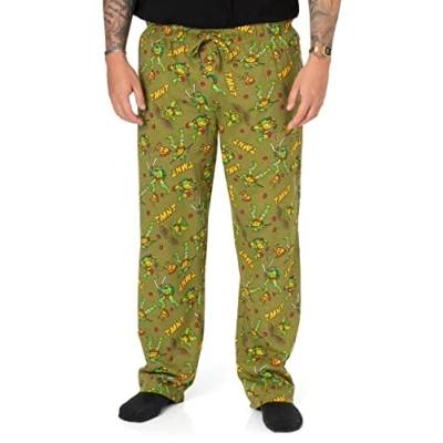Imagen de Teenage Mutant Ninja Turtles TMNT Pantalones salón hombre color verde