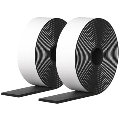 Imagen de soitzhoc 2 rollos de fieltro adhesivo, con reverso adhesivo muebles recortables,fieltro negro,para proteger superficies sillas paredes suelos madera dura