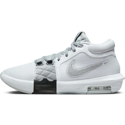 Imagen de Nike Performance Lebron Witness VIII Zapatillas de baloncesto, Hombre, Talla: 47.5, White/black/light bone/sail Tela/tejido sintético