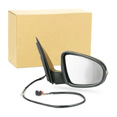 Imagen de espejo retrovisor Van Wezel 5863808 derecha negro completo, convexo, para ajuste elect. espejo, calefactable VOLKSWAGEN: GOLF 6 norauto, oscaro