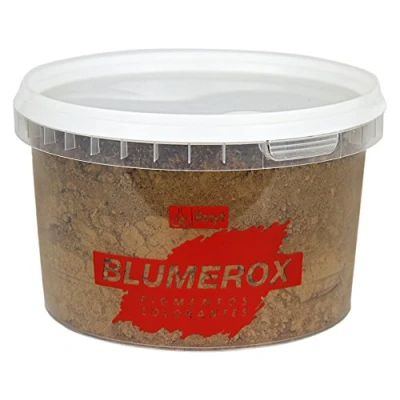 Imagen de Rayt 1186 71 Blumerox Pigmento en polvo. Colorante para cemento blanco o gris, cal y yeso. Altísimo poder colorante. Pigmentos de primera calidad. Color PARDO OSCURO 08. 450 gr
