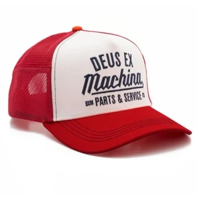 Imagen de Deus Overbite Trucker Gorra Tangerine Tango, rojo, Talla única