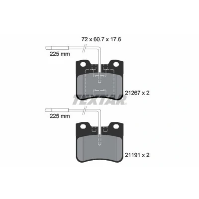 Imagen de Juego de pastillas TEXTAR 2126702