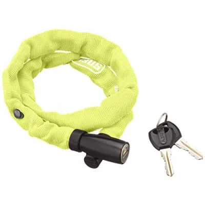 Imagen de ABUS candado de cadena 1500 Web bicicleta acero especial redonda 4 mm grosor nivel seguridad 3 60 cm amarillo/verde