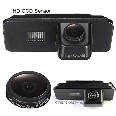 Imagen de Dynavsal Noche Visión HD Cámara de Marcha Atrás,Impermeable Amplio Ángulo Visión,Cámara Trasera para VW New Beetle/Passat CC 4D/Phaeton/Scirocco/Polo/Golf/Seat Leon/Superb Kombi