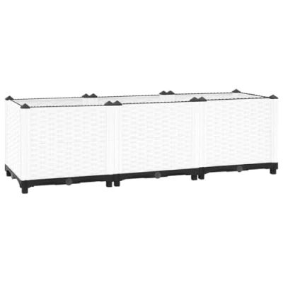 Imagen de vidaXL arriate Polipropileno 120x40x38 cm, Jardinera, macetero, bancal Elevado, Maceta, Soporte para macetas, Plantas