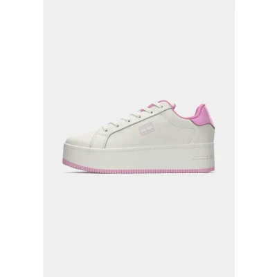 Imagen de Tommy Jeans TJW Flatform Zapatillas, Mujer, Talla: 36, Ecru/carnival pink Zapatos