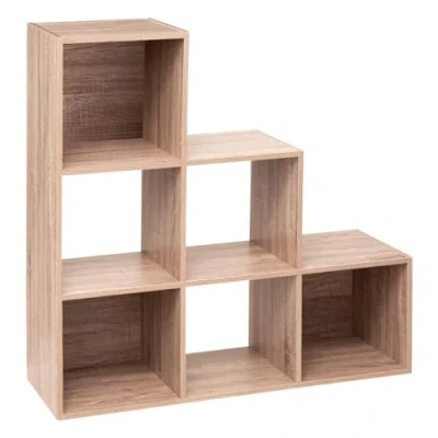 Imagen de 5five estantería Escalera Mix n modul Efecto Roble Natural, 6 Compartimentos