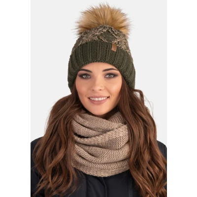 Imagen de Vivisence Gorra De Punto Invernal para Mujer 7029, Verde,Talla Única