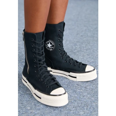 Imagen de Converse Chuck 70 PLUS XHI Zapatillas altas, Mujer, Talla: 38, Black/white/egret Tela