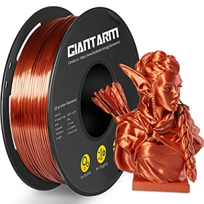 Imagen de GIANTARM Filamento PLA 1.75mm Seda cobre,Impresora 3D 1 kg Carrete