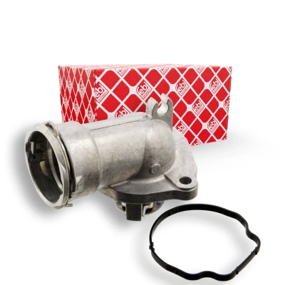 Imagen de FEBI BILSTEIN 104757 Termostato, refrigerante 87 con junta carcasa (cárter) MERCEDES BENZ: Clase C Berlina, E CLK Coupé