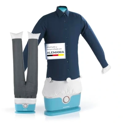 Imagen de CLEANmaxx Plancha automática de Camisas Pro con Accesorio para Pantalones Sustituye a la Plancha, vaporizador maniquí Camisas, Blusas y Innovadora eficaz