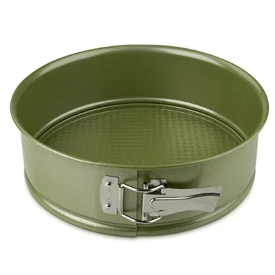 Imagen de Zenker Green Vision Molde Redondo para Horno, de Repostería Bizcochos, Tartas y Pasteles, Acero con Revestimiento Antiadherente ILAG Cera Natural Ecológica Carnauba, 26 cm, 1 ud.