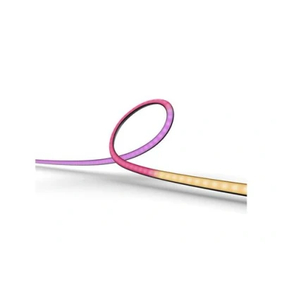 Imagen de Tira LED Philips Hue Play Gradient PC lightstrip, Negro y Blanco, Silicona, 90 cm, Para monitor 24&quot; 27&quot;