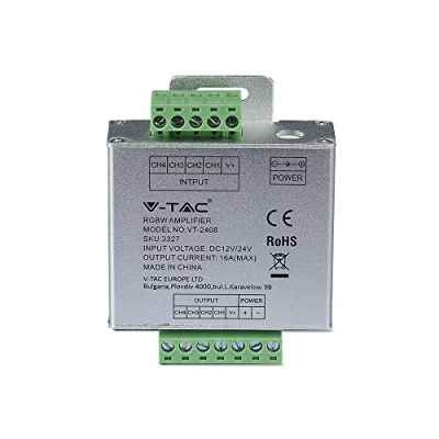 Imagen de Amplificador de señal para controlador tira LED RGBW, 12 24V, 4 canales, 6A canal máximo 24A