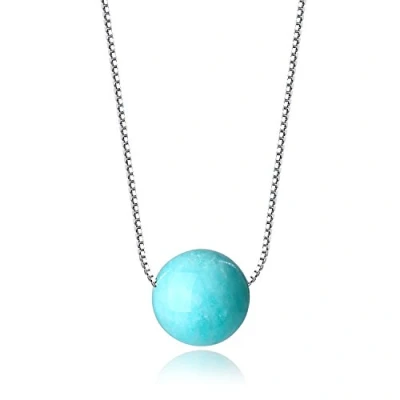 Imagen de COAI Collar para Mujer de Plata y Colgante Cuenta Amazonita