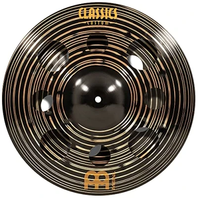 Imagen de Meinl Cymbals Classics Custom Dark Plato Trash Stack de 16 pulgadas (40,64cm) Platillos Batería Bronce B12, Acabado Oscuro (CC 16DASTK)