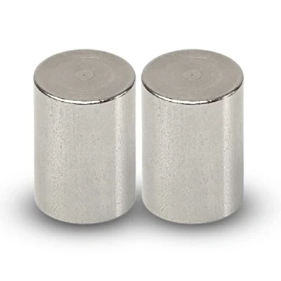 Imagen de MAUL Imán de neodimio con agarre varilla, resistente fuerza extra alta para un uso versátil, fuerte diseño moderno, 25 x 35 mm, Paquete 2 unidades, Plata Claro