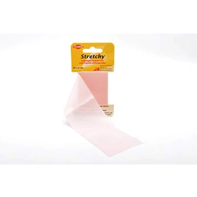 Imagen de Kleiber Cinta de reparación elástica para Ropa, termoadhesiva, 40 x 6 cm, Color Rosa Claro