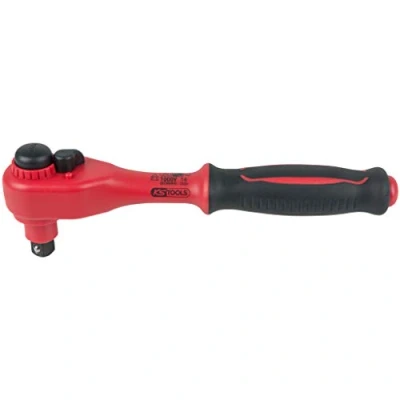 Imagen de KS TOOLS 118.3800 Chicharra reversible 72 10 (3/8&quot;) 200 Acero cromo vanadio