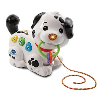 Imagen de VTech 80 502822 Perruno, Arrastre Interactivo con Forma de Perro Voz Frases Sonidos y Melodias, Multicolor, Talla Única (3480 502822), 1 a 3 años.