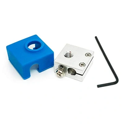 Imagen de Micro Swiss Bloque calefactor mejorado con funda de silicona para impresoras CR10, Ender 2, 3, ANET A8 MK7, MK8, MK9 Hotends