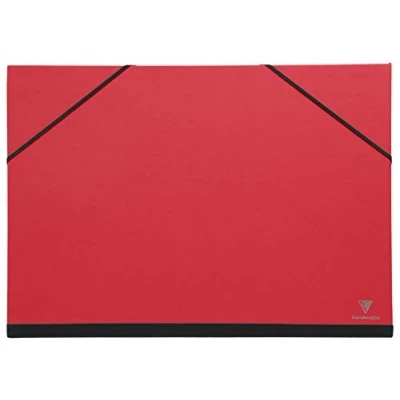 Imagen de Clairefontaine 144402C Caja de cartón con dibujo elástico, color rojo 28x38 cm