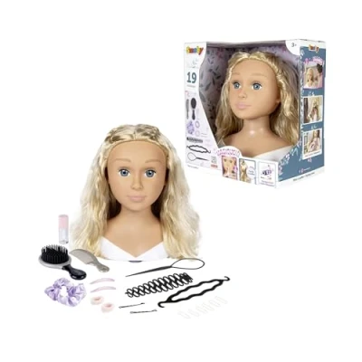 Imagen de Smoby Cabeza grande de peluquería + accesorios para el pelo