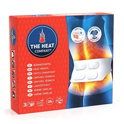 Imagen de THE HEAT COMPANY Cinturón térmico, Correa con 4 Celdas térmicas Grandes, 12 Horas de Calor reconfortante, Listo para Usar, fácil Todos Las Tallas S XL, 3 Unidades