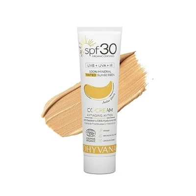 Imagen de Dhyvana Filtro Solar Spf30 CC Cream Amber Honey. 100% Mineral Y Natural