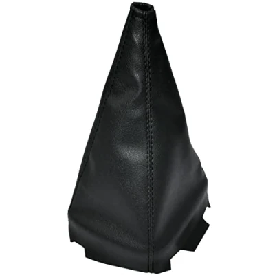 Imagen de AERZETIX C57778 Funda para palanca de cambios compatible con Citroen C1 I, Peugeot 107 Toyota Aygo I : a partir 2005 color: negro en piel sintética
