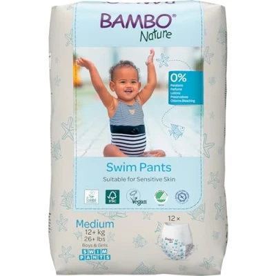 Imagen de BAMBO Nature Pañales de natación, M, 12 kg, unidades