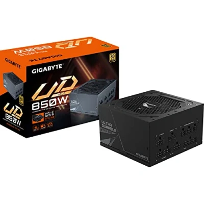 Imagen de GIGABYTE UD850GM PG5 V2 Fuente de alimentación 850 W, 80 Plus Gold, Compatible con Tarjeta gráfica PCIe Gen 5.0, Totalmente Modular, ATX 3.0, Enchufe británico