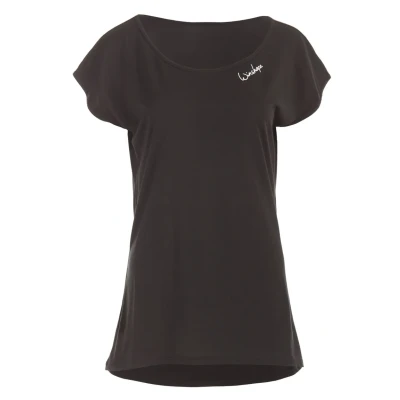 Imagen de Winshape Kurzarmshirt Camiseta básica, Mujer, Talla: XXL, Black